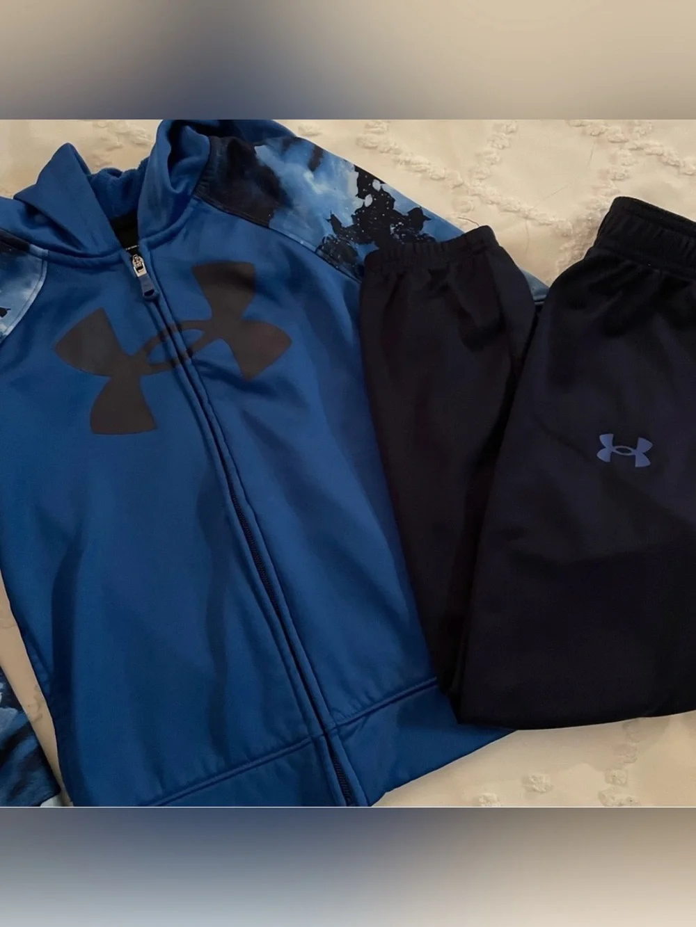 Under Armour Boys' Camo Raglan Full-Zip Hoodie Set